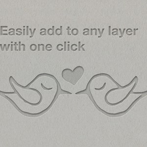 easily add to any photoshop layer with one click