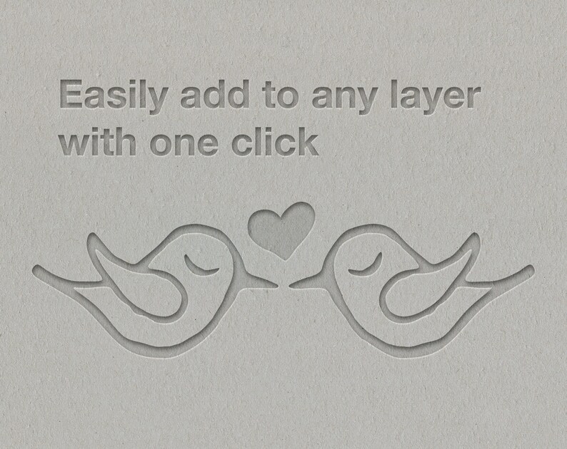 easily add to any photoshop layer with one click