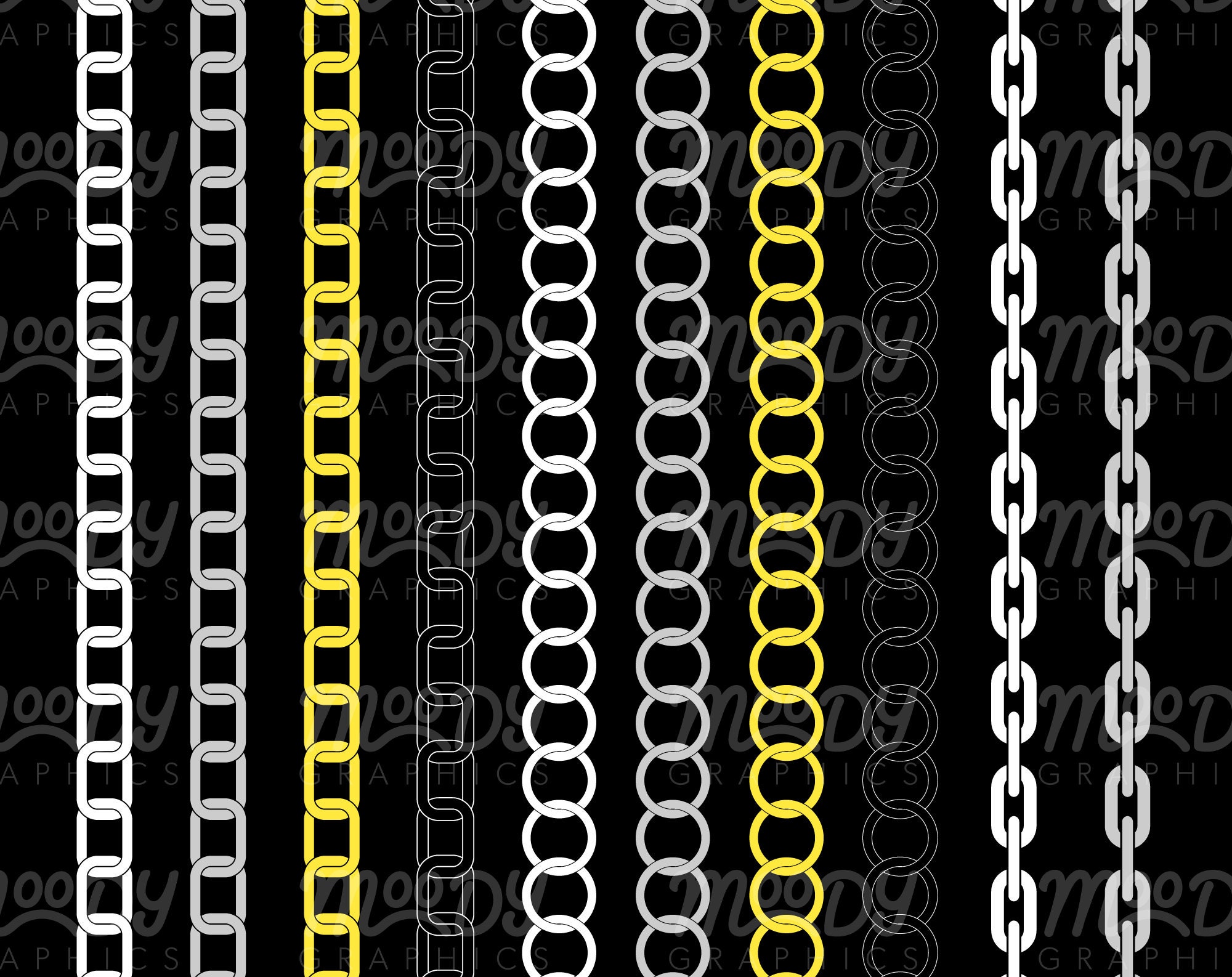 30 Chain Brushes for Adobe Illustrator Pattern Brush Library Etsy UK