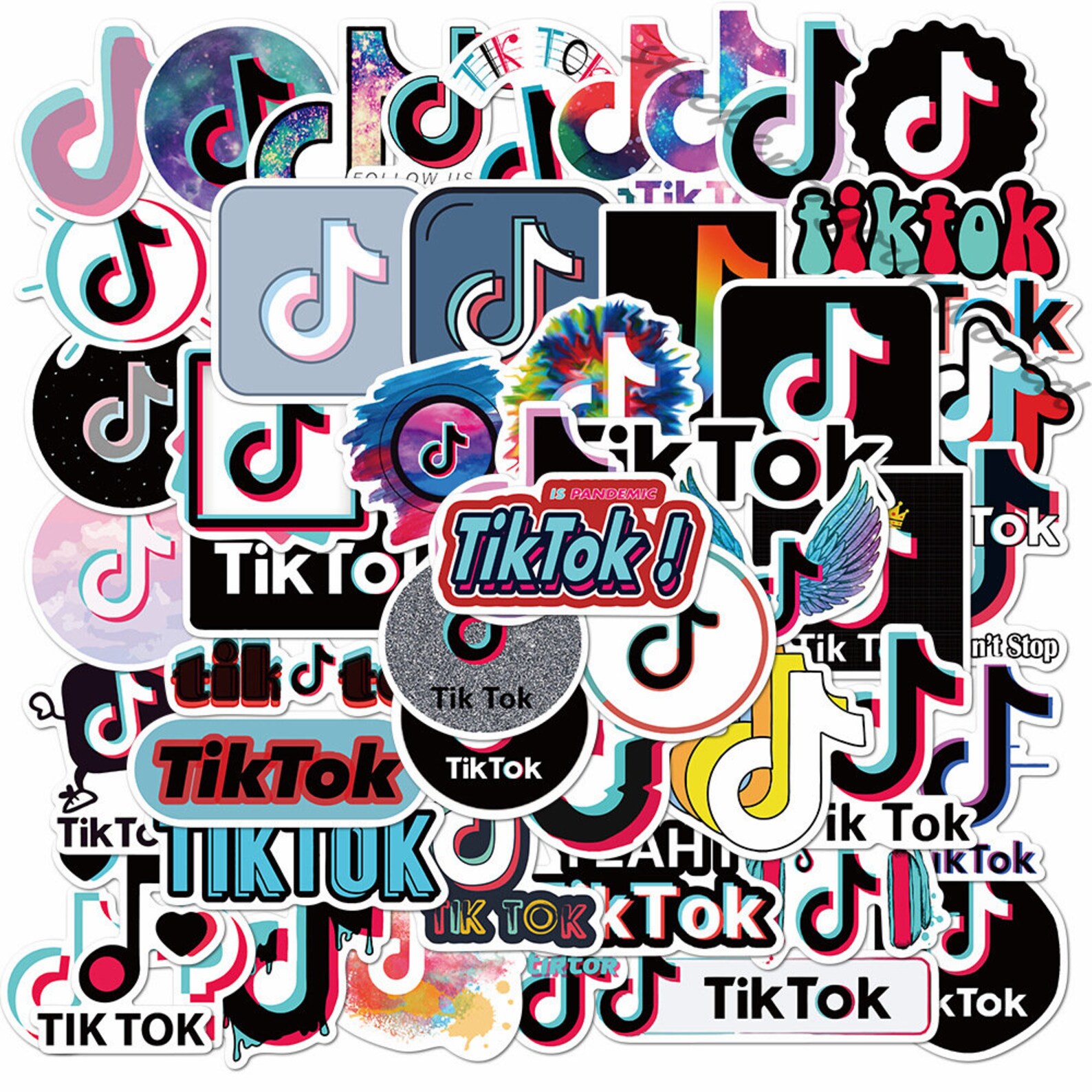TITOK StickerSave Tiktok Stickers PackCute Waterproof Vinyl Etsy