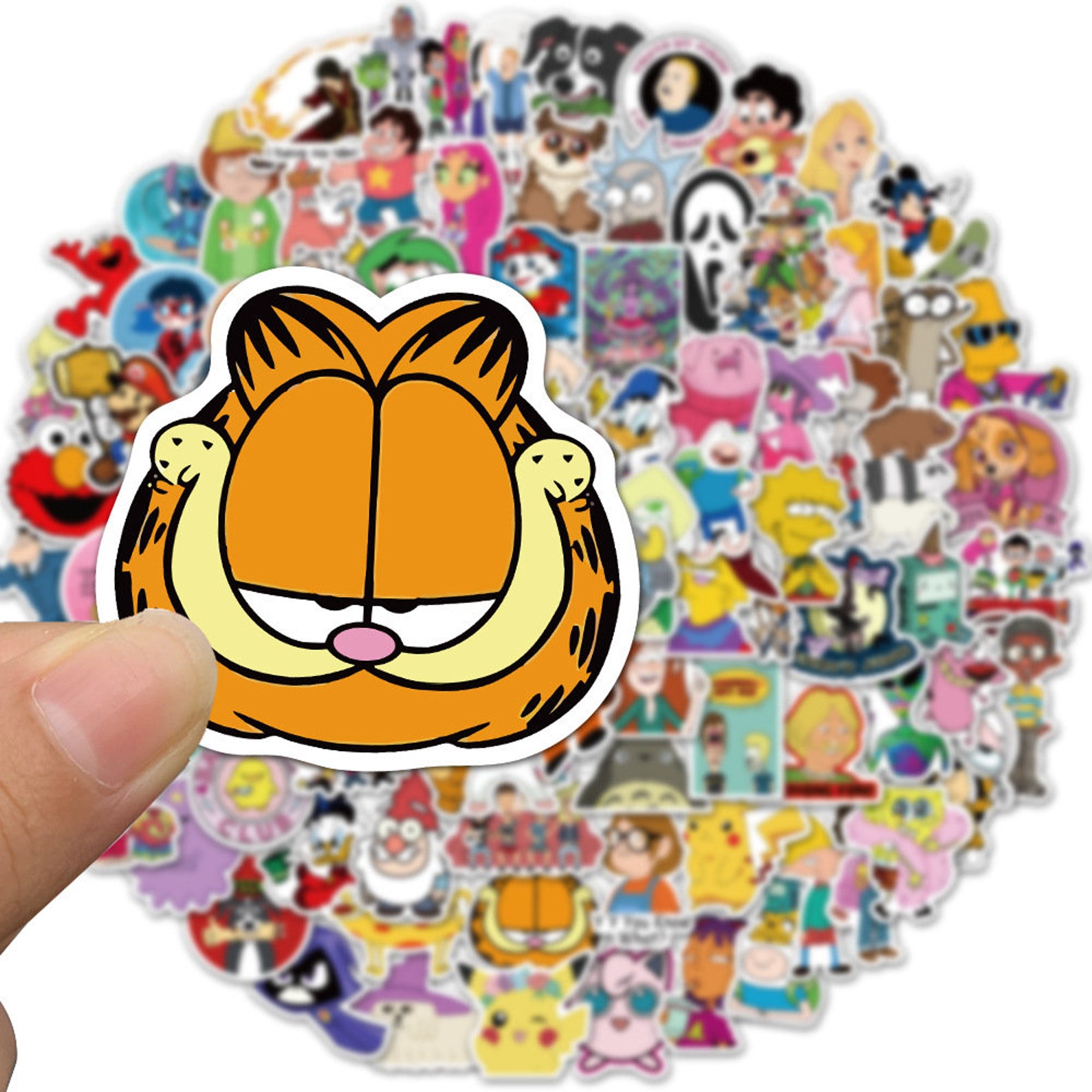 100PCS Cartoon Character Collection StickerWaterproof Vinyl Etsy