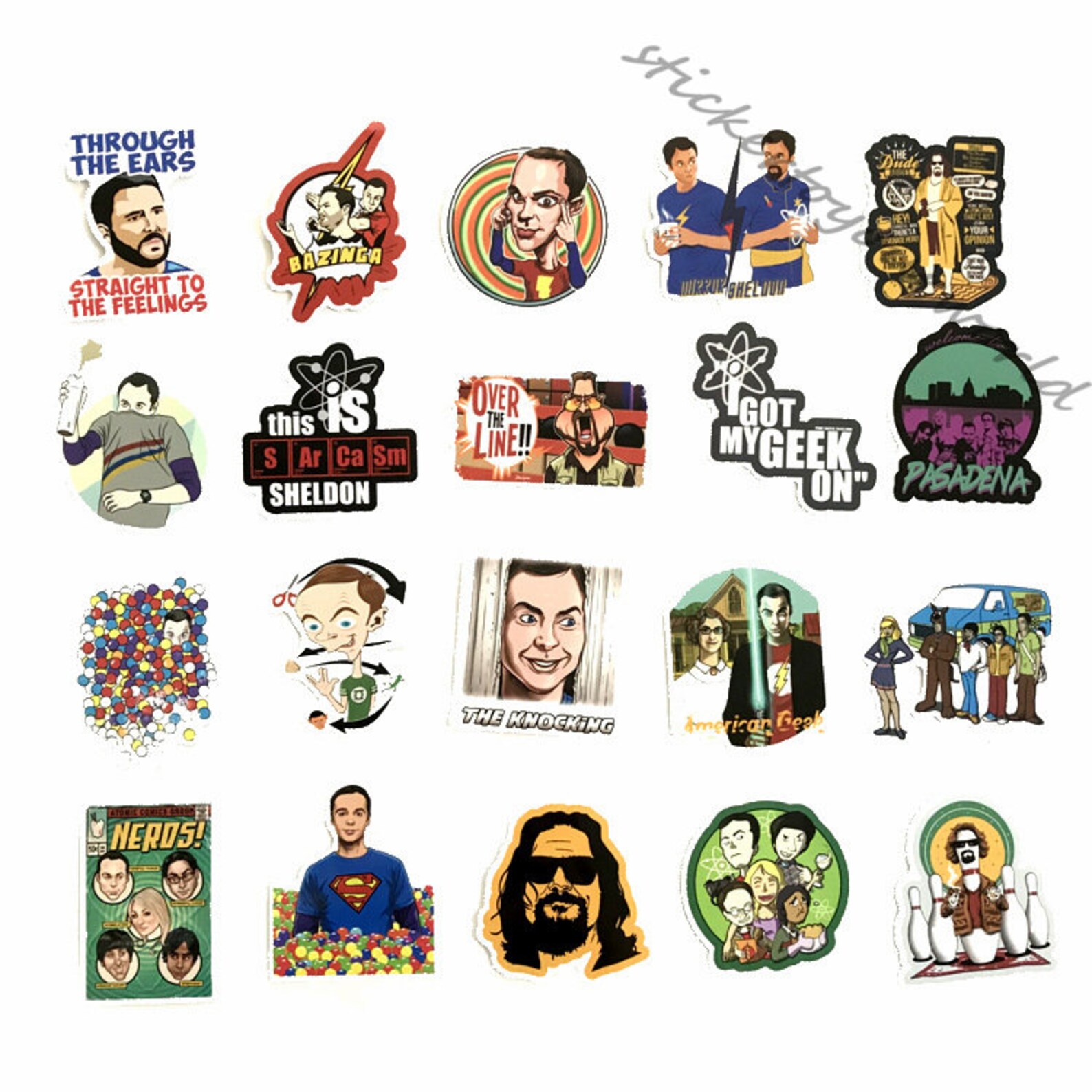 50PCS The Big Bang Theory Stickers Waterproof Vinyl Etsy