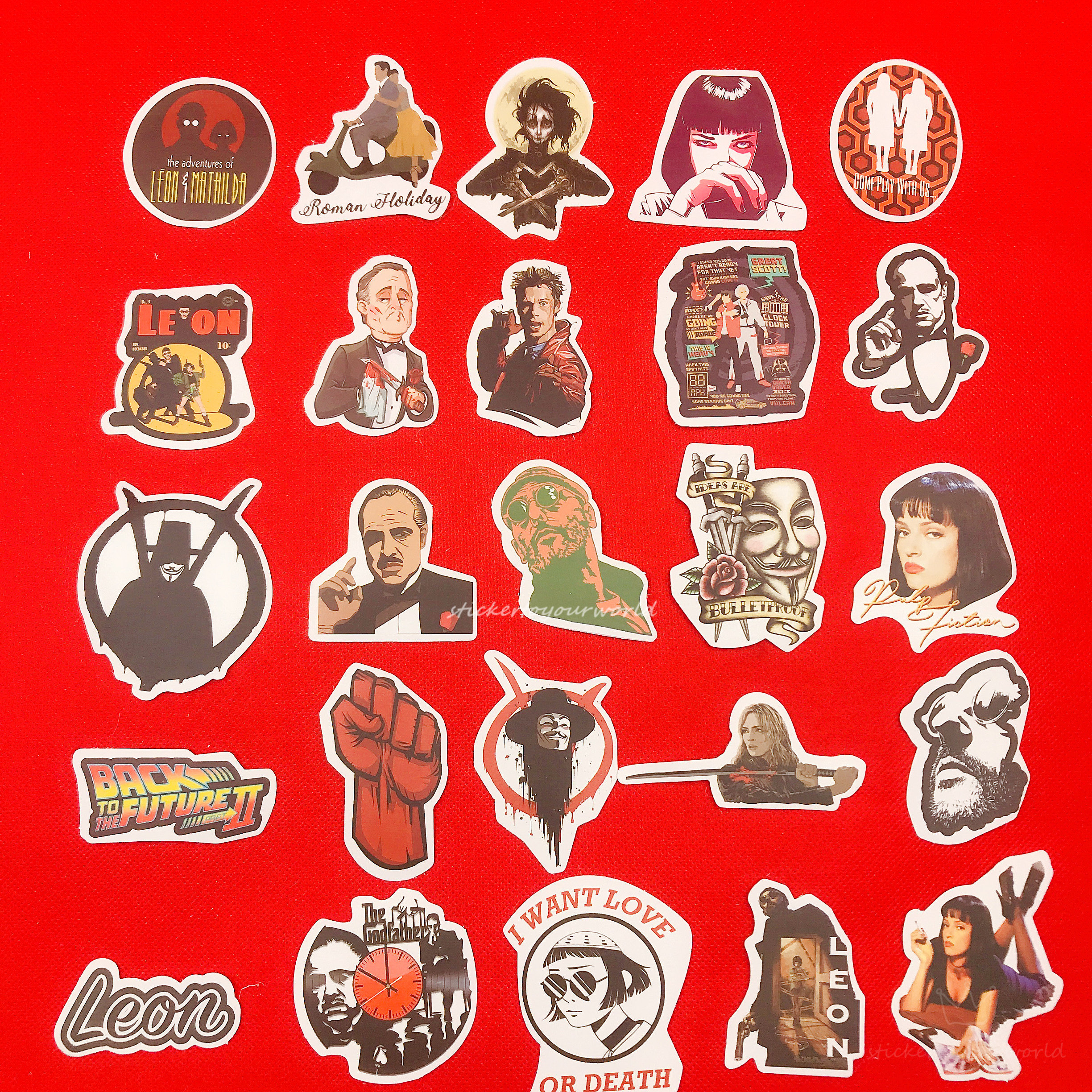 50PCS Classic Movie Stickers Pack Etsy
