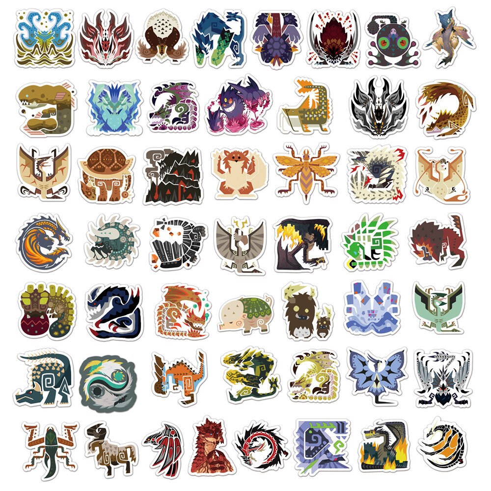100PCS Monster Hunter StickerWaterproof Vinyl StickerDecal Etsy