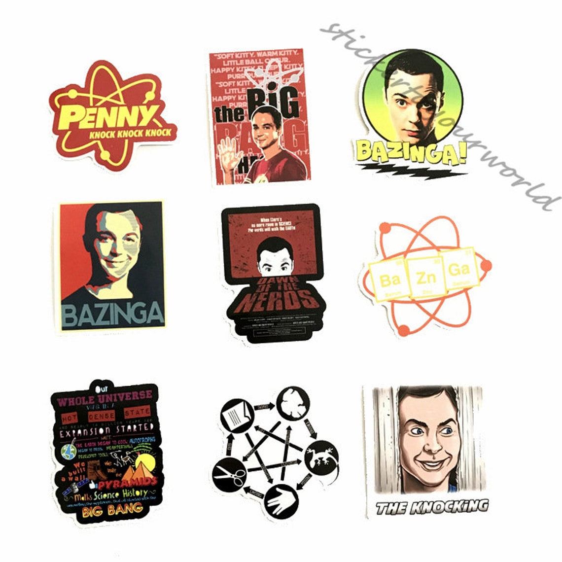 50PCS The Big Bang Theory Stickers Waterproof Vinyl Etsy