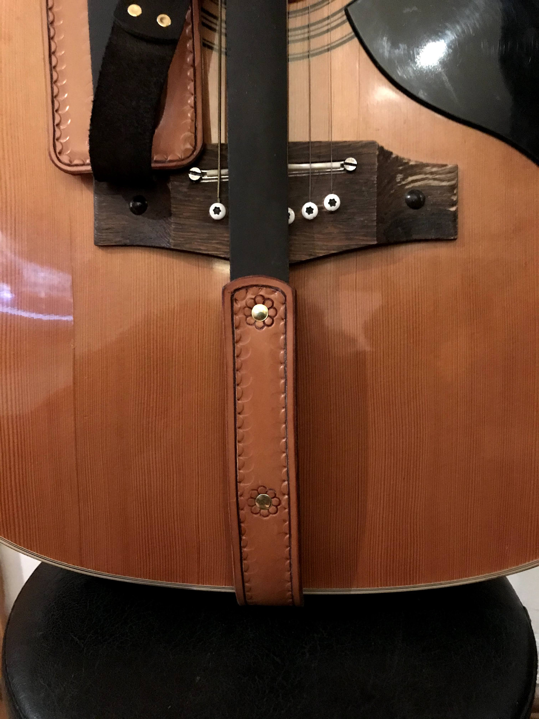 Real Leather Guitar Strap Etsy UK