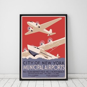 Vintage Travel Poster, New York Decor, New York City, Travel Print,  Retro Wall Decor, House Decor, Wall Art Prints