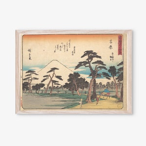 Japanische Wandkunst, Utagawa Hiroshige Druck, Japanischer Druck, Museumsdruck, Japan Druck, Naturmalerei