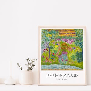 Pierre Bonnard Art Print, The Garden Painting, Housewarming Gift, Museum Print, Gallery Poster, Home Decor
