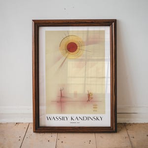 Strahlen by Wassily Kandinsky, Abstract Wall Art Decor, Famous Painter Prints, Fine Art Decor, Vintage Poster Wall Art Decor