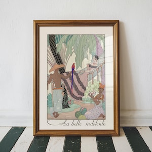 French Art Deco, French Fashion Illustration, Vintage Art Print, George Barbier Print, Unique Wall Art, Antique French Wall Art