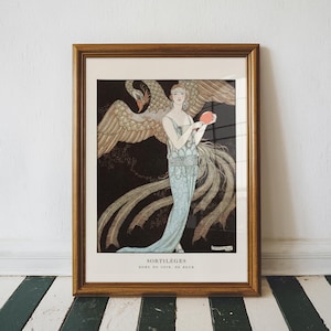 French Art Deco, French Fashion Illustration, Vintage Art Print, George Barbier Print, Unique Wall Art, Antique French Wall Art