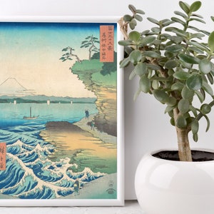 Japanische Wandkunst, Utagawa Hiroshige Druck, Japanischer Druck, Museumsdruck, Japan Druck, Naturmalerei