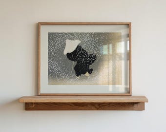 神坂雪華「Swirling Snow」アートプリント：日本の冬景色 - Etsy 日本