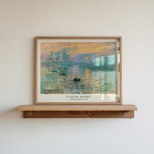 Sunrise By Claude Monet, Impressionist Art, Impressionism,Wall Art, Landscape Painting, Monet Sunrise, Abstract Art Print