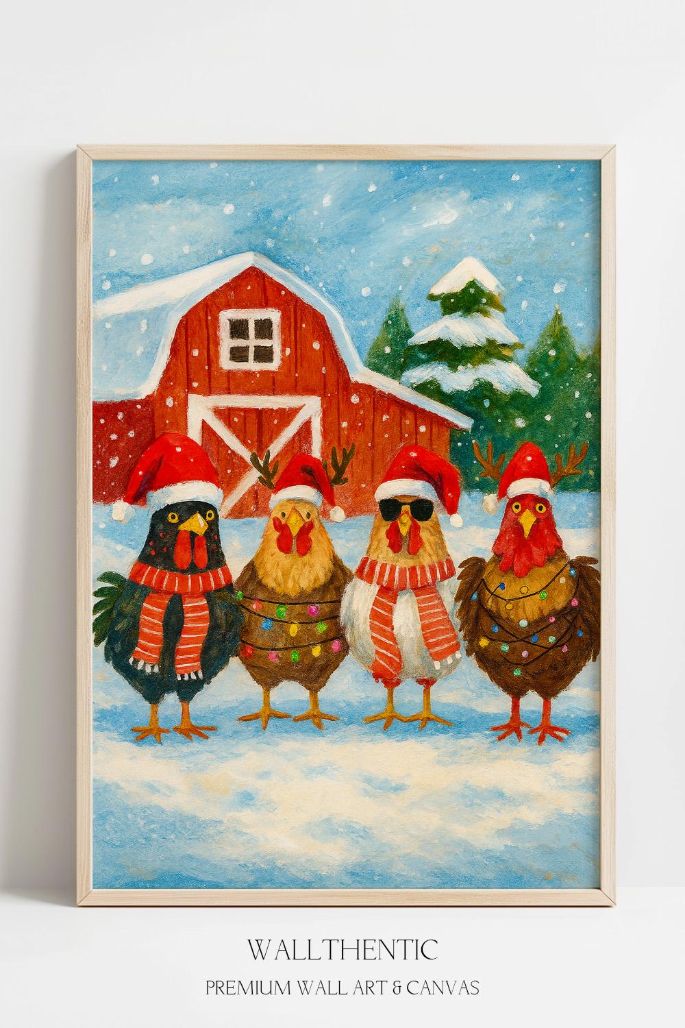 Décor De Bureau En Acrylique 2D - Forme De Poulet Multicolore - 18,7x18 Cm