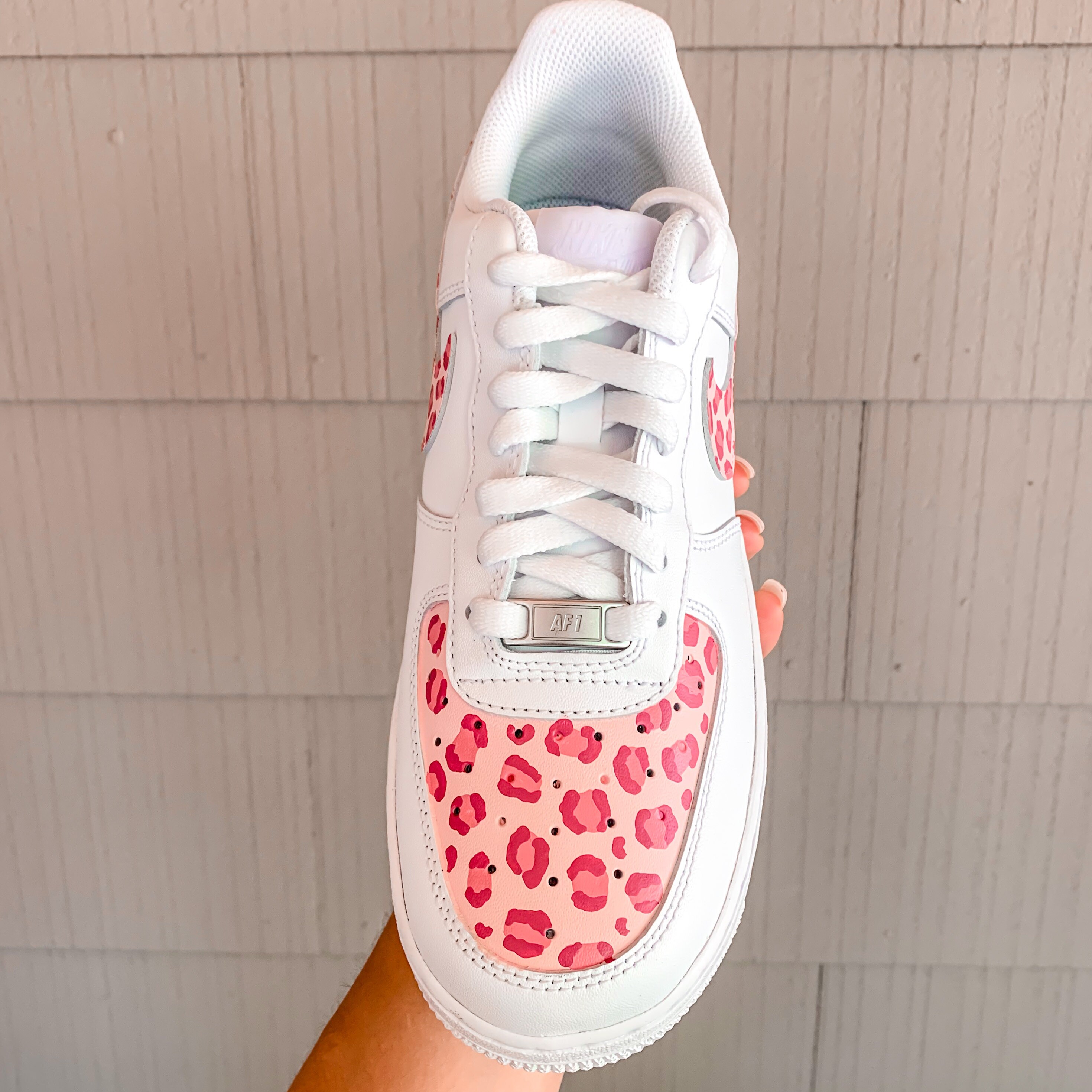 Pink Cheetah Print Nike Air Force 1s | Etsy