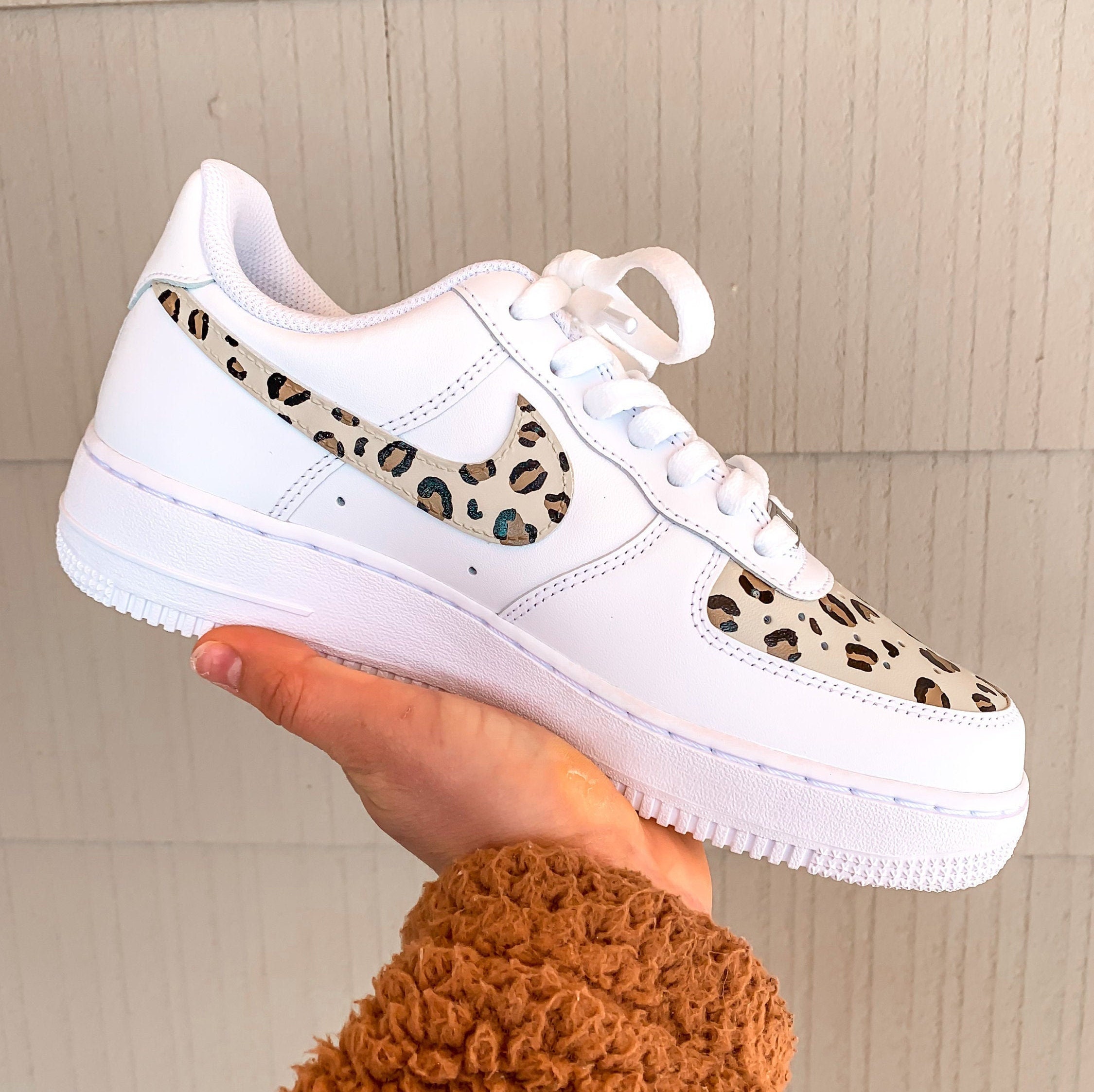 Cheetah Print Custom Nike Air Force 1's | Etsy