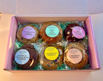 NYC Cookie Collection. Freshly baked chunky cookies, conveniently delivered straight to your door.