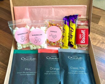 Set de regalo de chocolate caliente Hotel Chocolat: malvaviscos y chispas