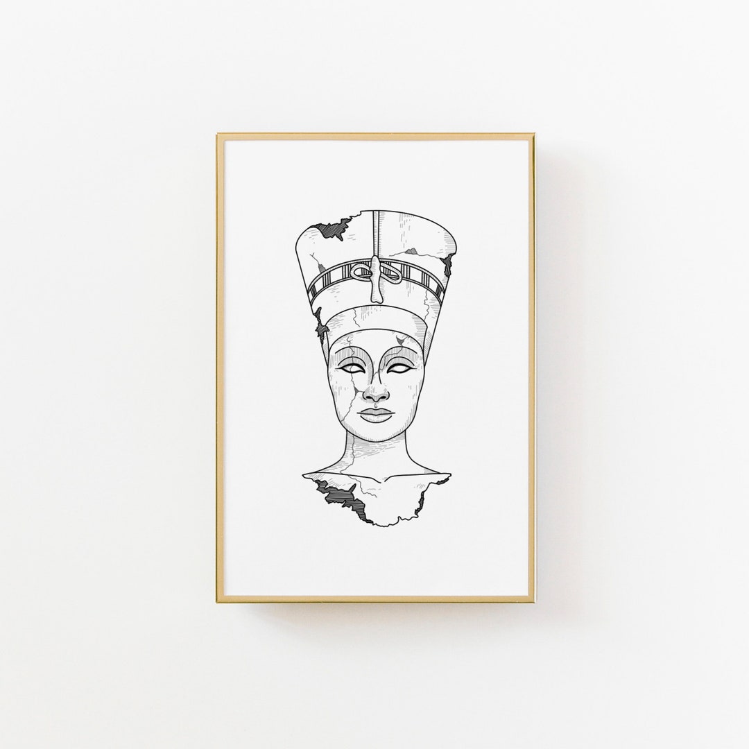 Nefertiti Printable Art Digital Download Ancient Egypt - Etsy