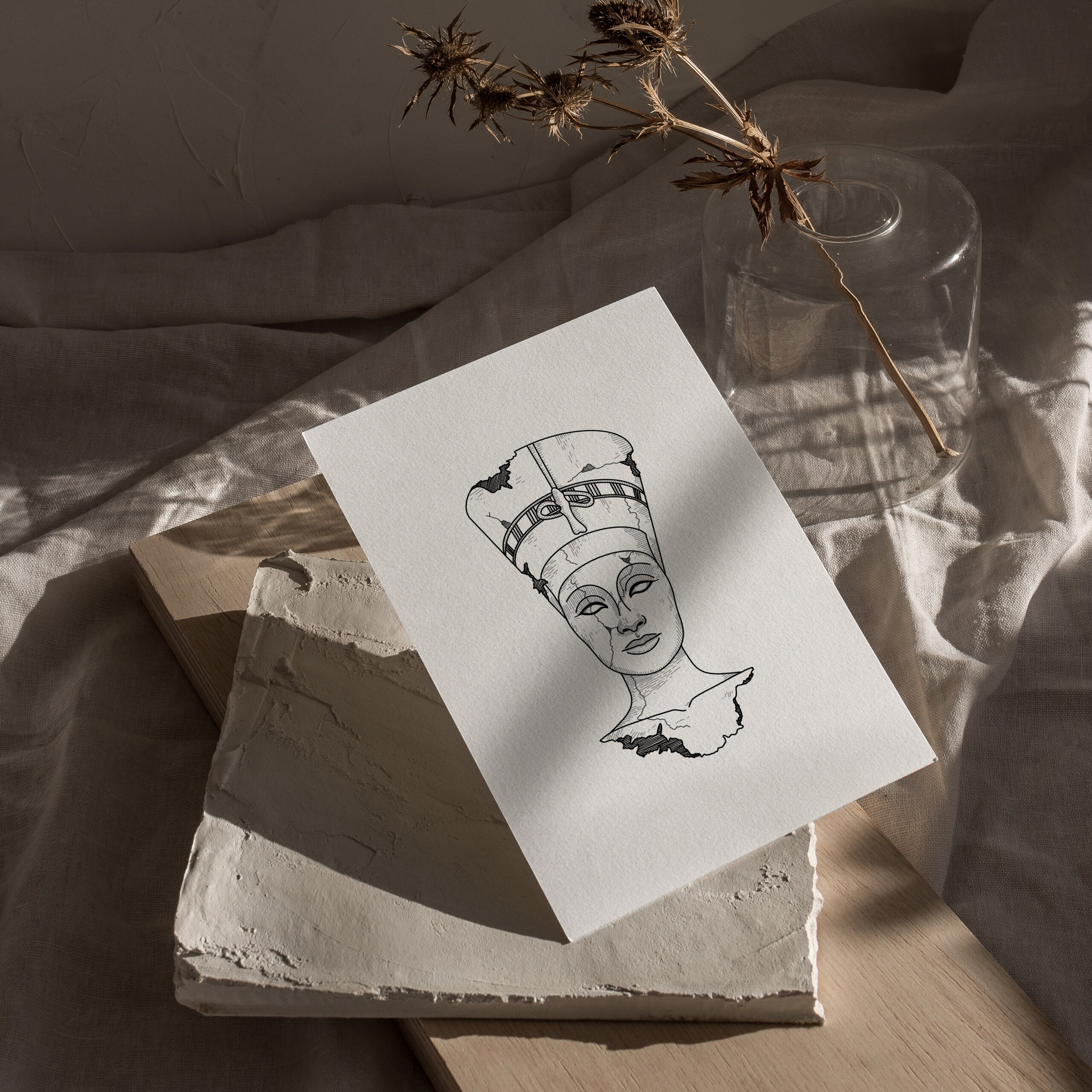 Nefertiti Printable Art Digital Download Ancient Egypt - Etsy
