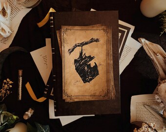Vintage Bat Postcard V.2 - Dark Academia Postcard Set - Gothic Gift - 100% Recycled