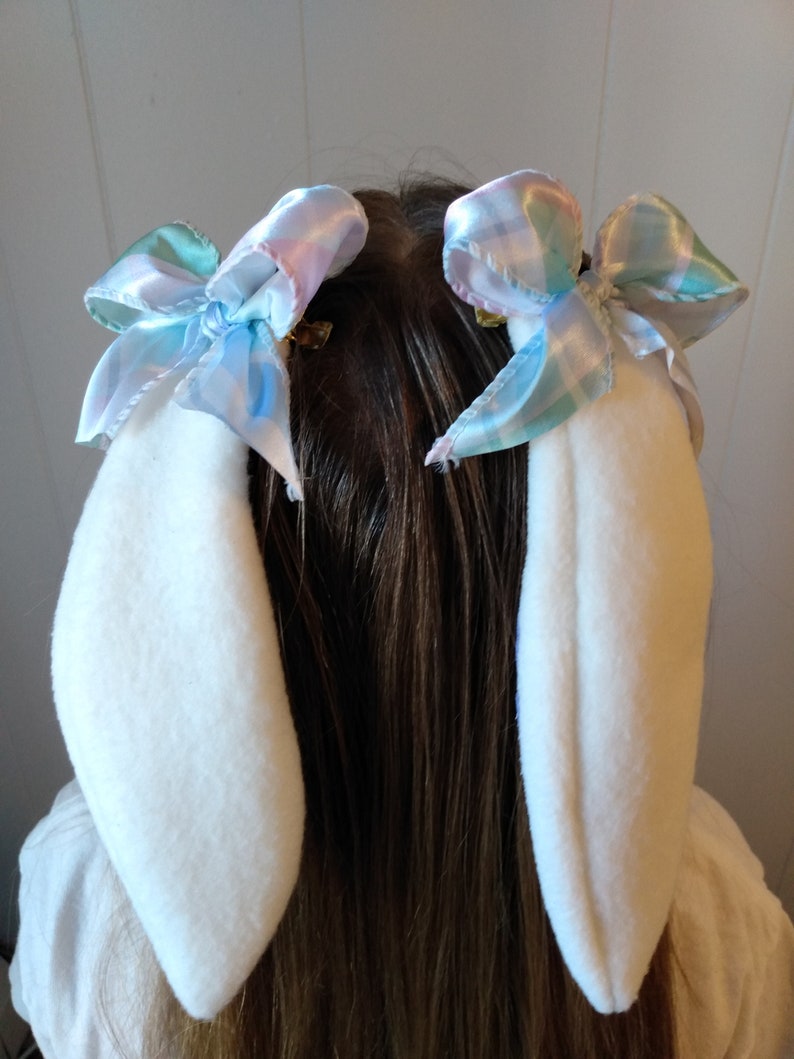 easter basket stuffers bunny bow easter hair clips Bunny ears easter accessories