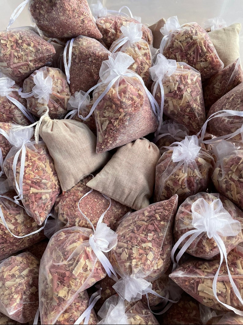 20pack Aromatic Eastern Red Cedar SHAVINGS Sachet Fragrance Etsy