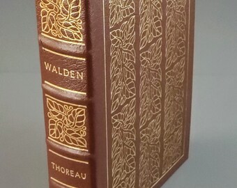 Easton Press Walden by Henry David Thoreau 1981, First Edition, First Printing. Leather bound.