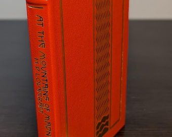 En las montañas de la locura de H.P. Lovecraft, Easton Press, encuadernado en cuero
