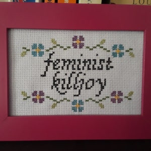 Feministische spelbreker kruissteekpatroon Instant Download PDF