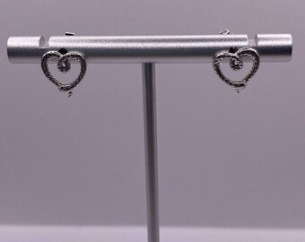 Heart Shaped Snake Earring Snake The Tail Sterling Silver