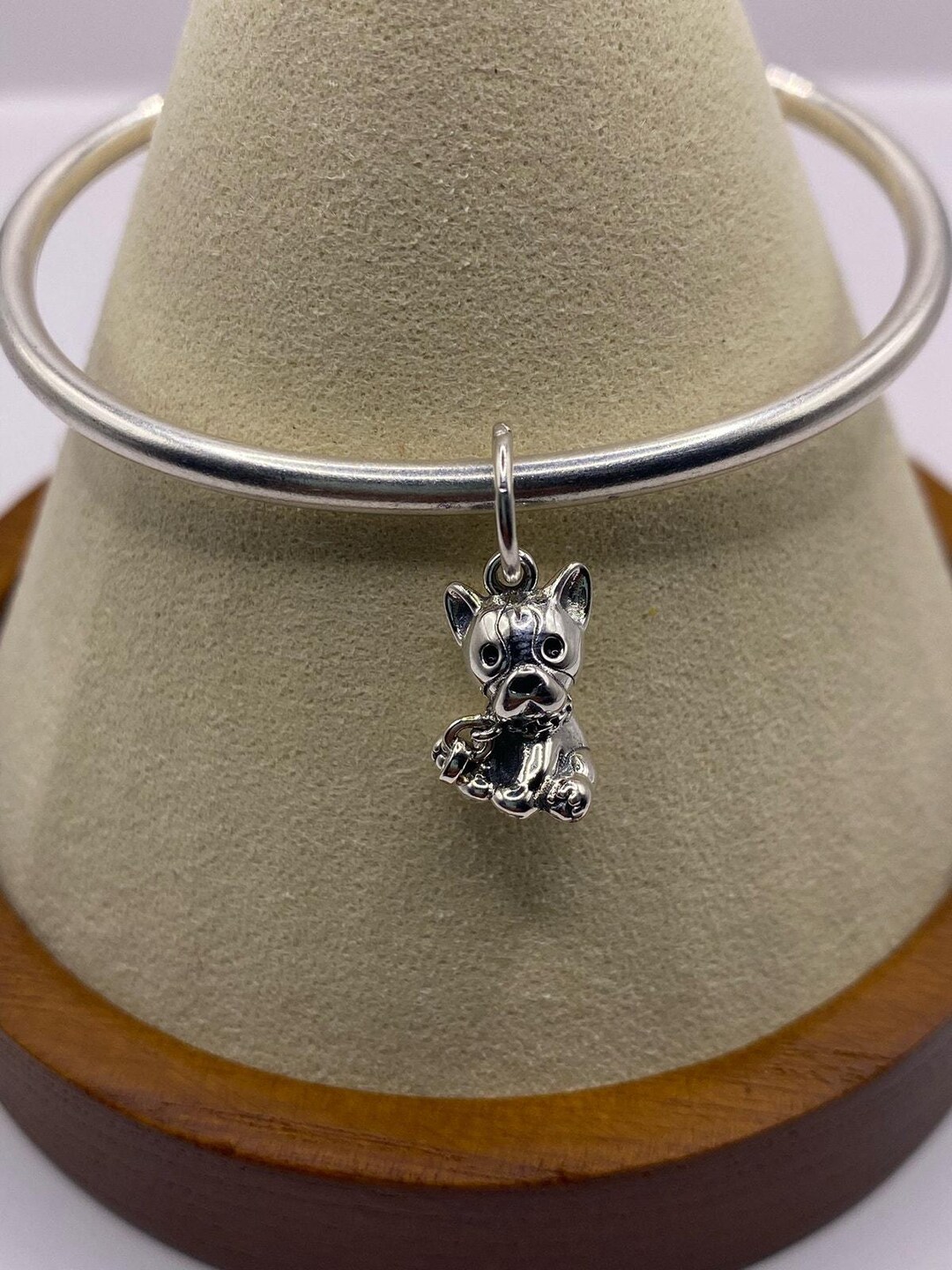 AUTHENTIC PANDORA Charm Bulldog Puppy Dangle 798008EN16 - Etsy