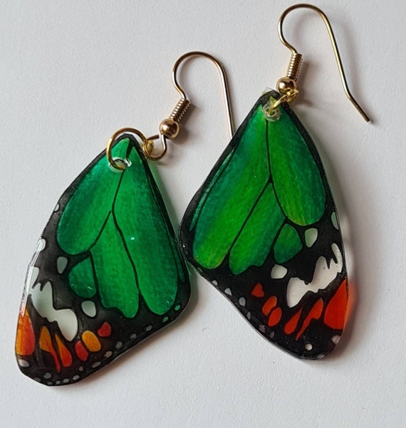 5mm Plastic Butterfly Pendant Hook Earrings  Blomdahl USA