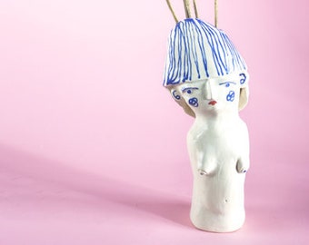 Woman Gravity Vase | Handmade Ceramic Vase | Flower Vase | Pottery Design | Modern Vase | Ceramic Vases | Naked Bodysuit |  Act | Breasts