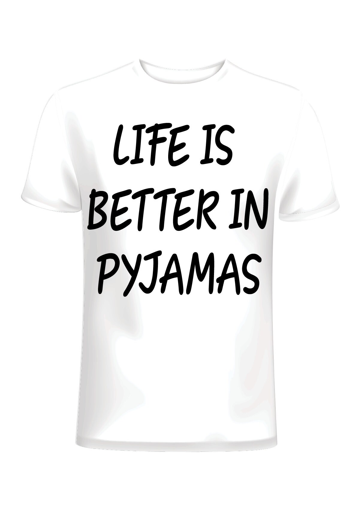 Life is Better in Pyjamas Stylish Themed Printed 100 Cotton Etsy UK