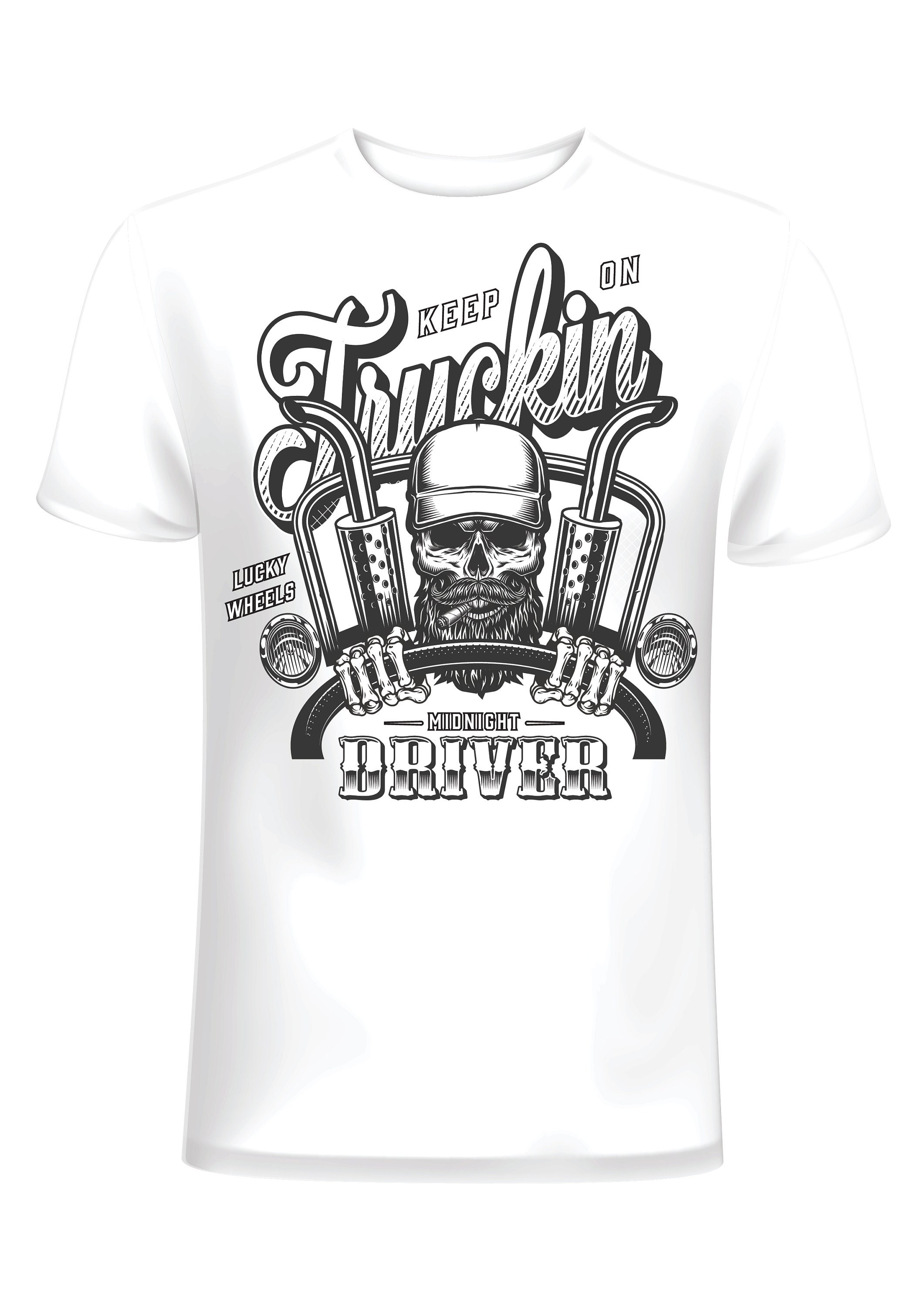 Keep on Trucking Stylish T-shirts Themed Printed Cotton - Etsy UK