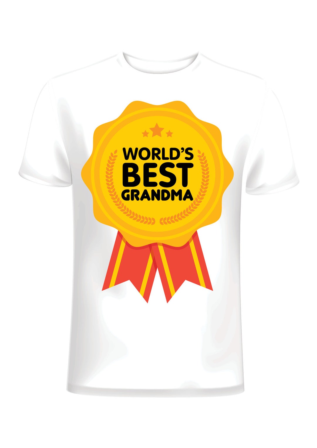 World's Best Grandma Stylish Themed Printed 100 Cotton Etsy UK