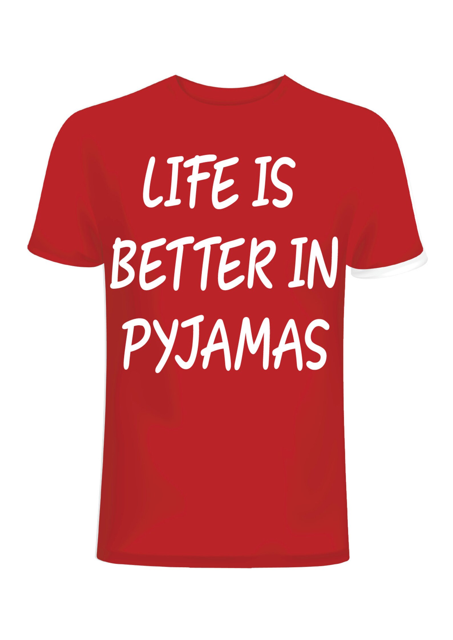Life is Better in Pyjamas Stylish Themed Printed 100 Cotton Etsy UK