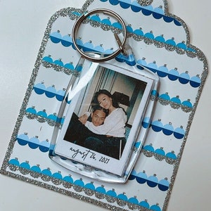 Personalized Photo Keychain, Key Ring, Anniversary, Matching, Gift for Girlfriend, Boyfriend, Best Friends, Custom Name