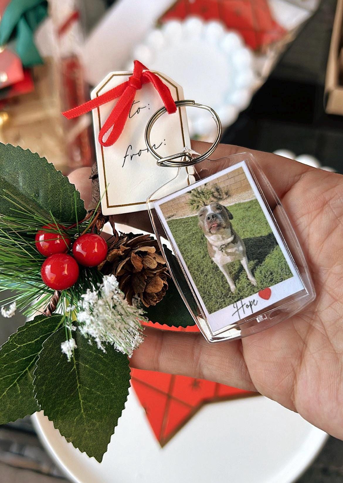 Personalized Photo Keychain, Key Ring, for Anniversary, Christmas Gift, Stocking Stuffer, Matching, Girlfriend, Boyfriend, Best Friend