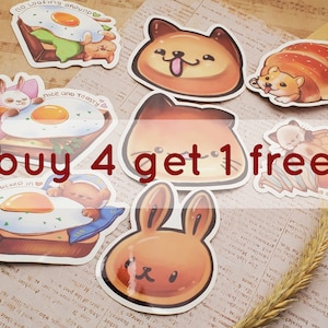 any 5 stickers (buy 4 get 1 free) | waterproof weatherproof stickers