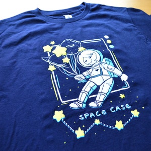 space case shirt | screenprint shirt | astronomy shirt | space tshirt | graphic tee | cute galaxy theme | birthday gift | outer space shirt