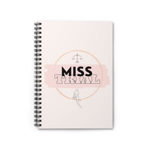 Lawyer gift / Spiral notebook / ruled lined / pink planner / cute planner / law student / pre-law / law school / gift idea / personalized
