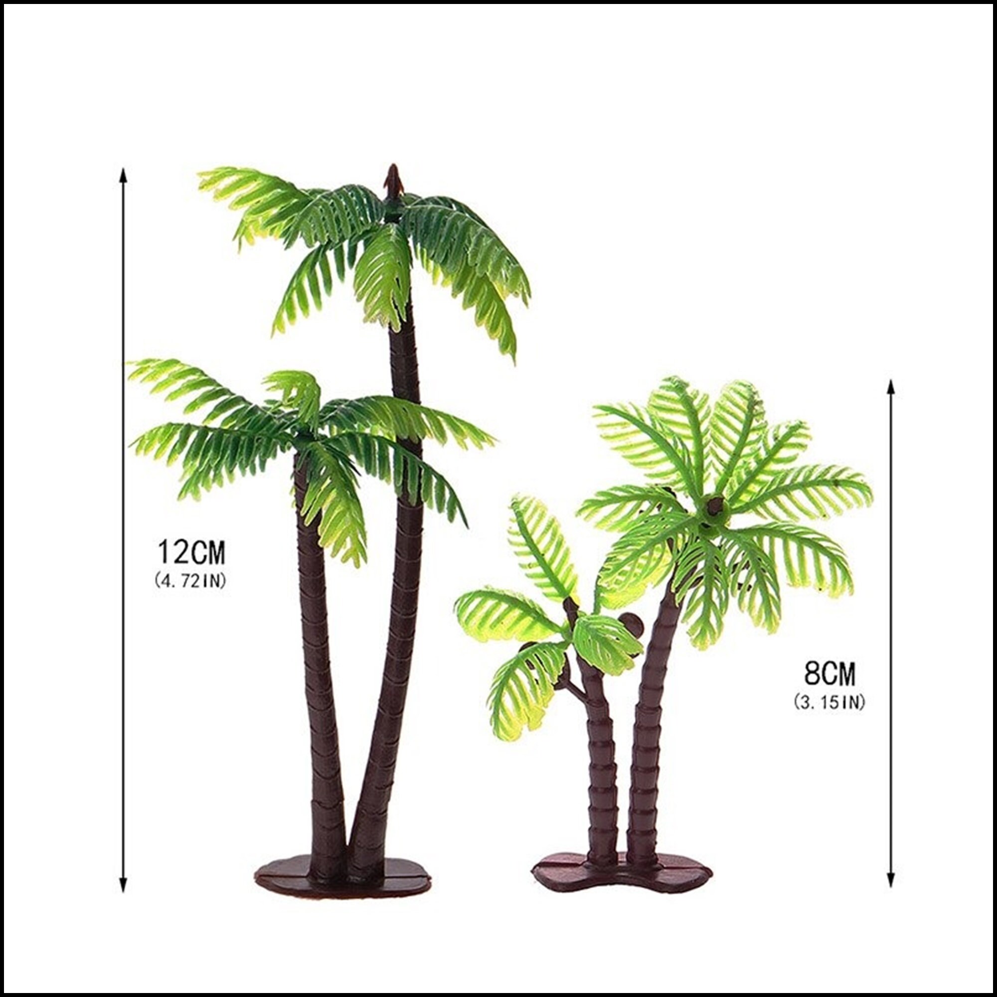 2pcs/lot Coconut Tree Cake Topper Decorating Tools Birthday Etsy