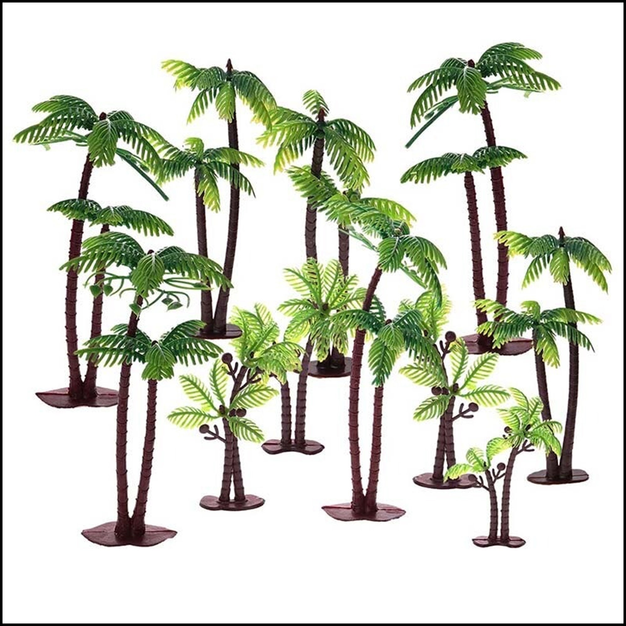 2pcs/lot Coconut Tree Cake Topper Decorating Tools Birthday Etsy