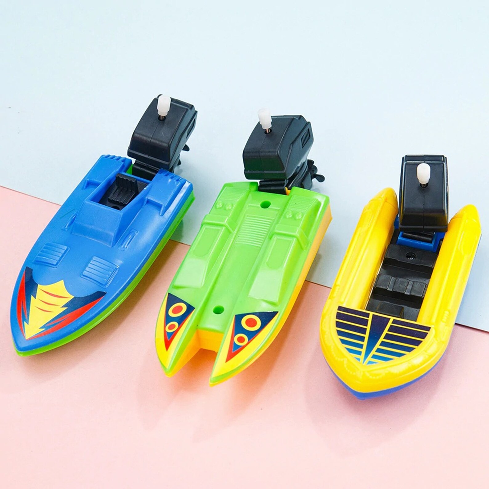 1pc Speed Boat Ship Wind Up Toy Float In Water Kids Toys Etsy