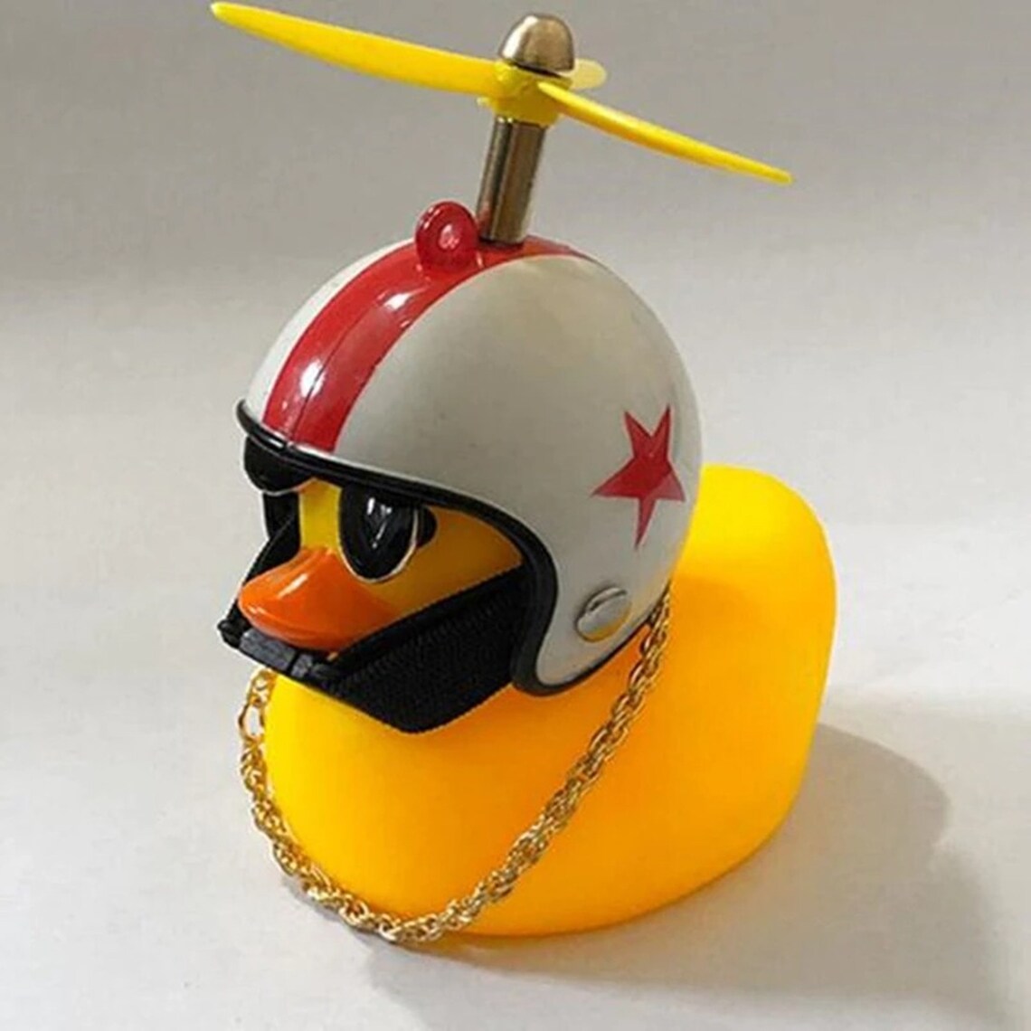 1Pc Cute Helmet Little Yellow Duck with Glue Rubber Duck Kids | Etsy
