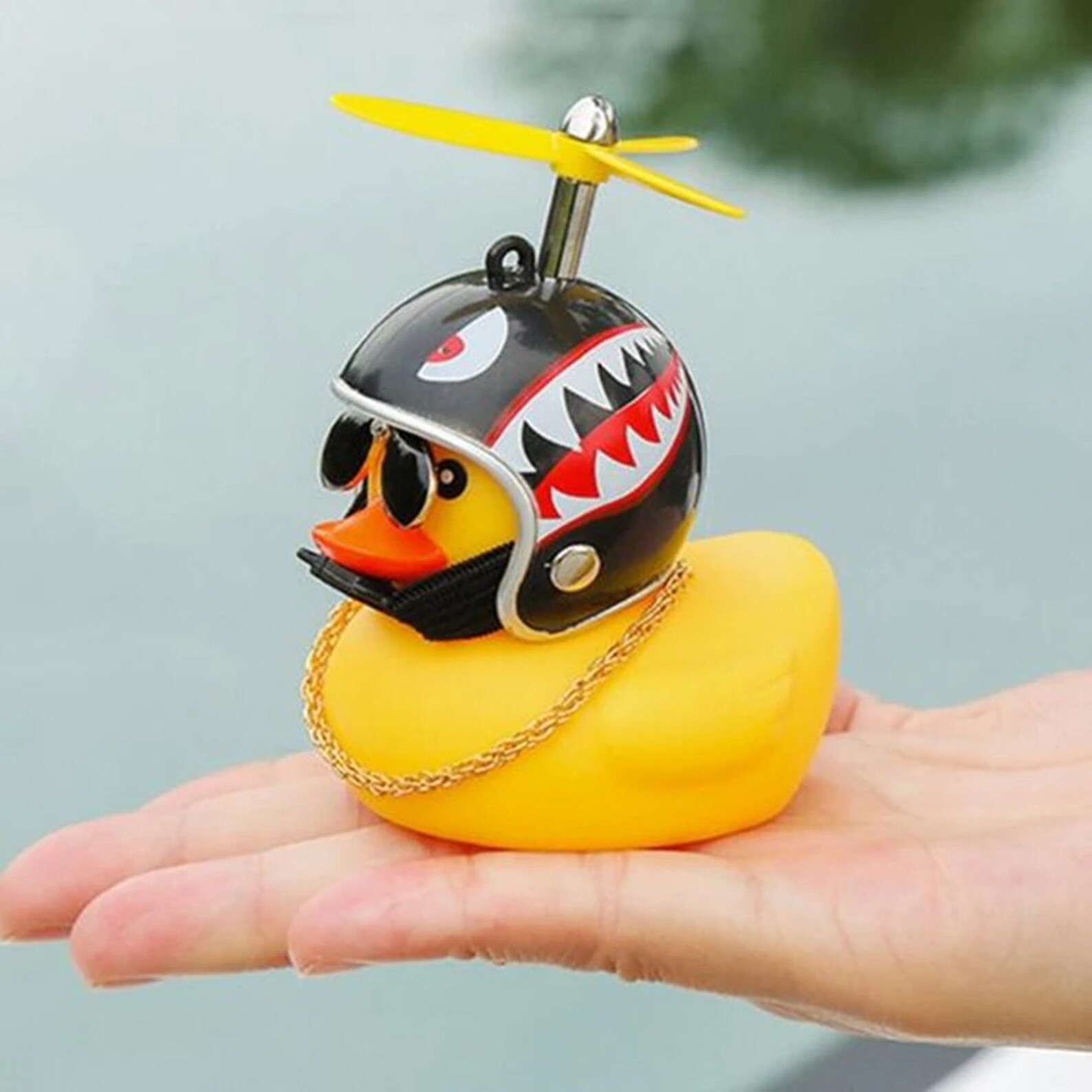 1Pc Cute Helmet Little Yellow Duck with Glue Rubber Duck Kids | Etsy